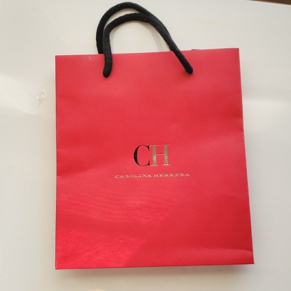 Carolina Herrera 2 paper Shopping Bags VGUC - Picture 2 of 11